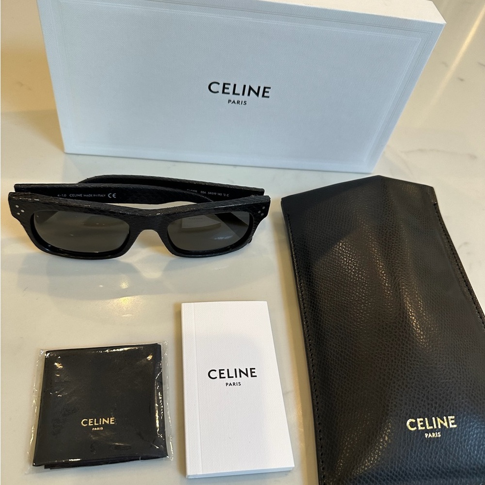 Celine sunglasses Black Crocadile Pattern